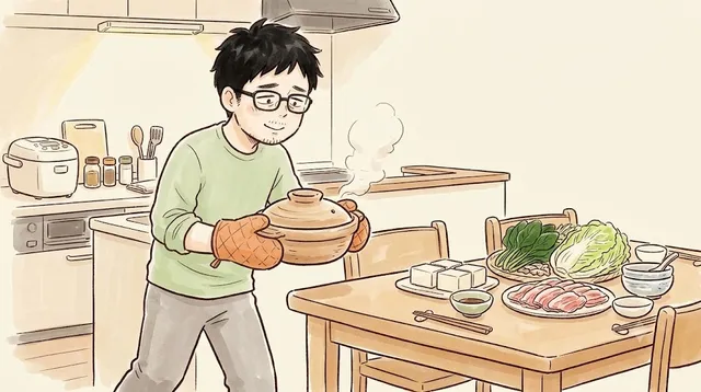 たんぱく質と鉄分と鍋料理、寝不足でも太らない食事の工夫を示すアイキャッチ画像